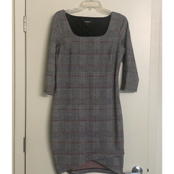 Express Bodycon Plaid Dress - Picture 4 of 4